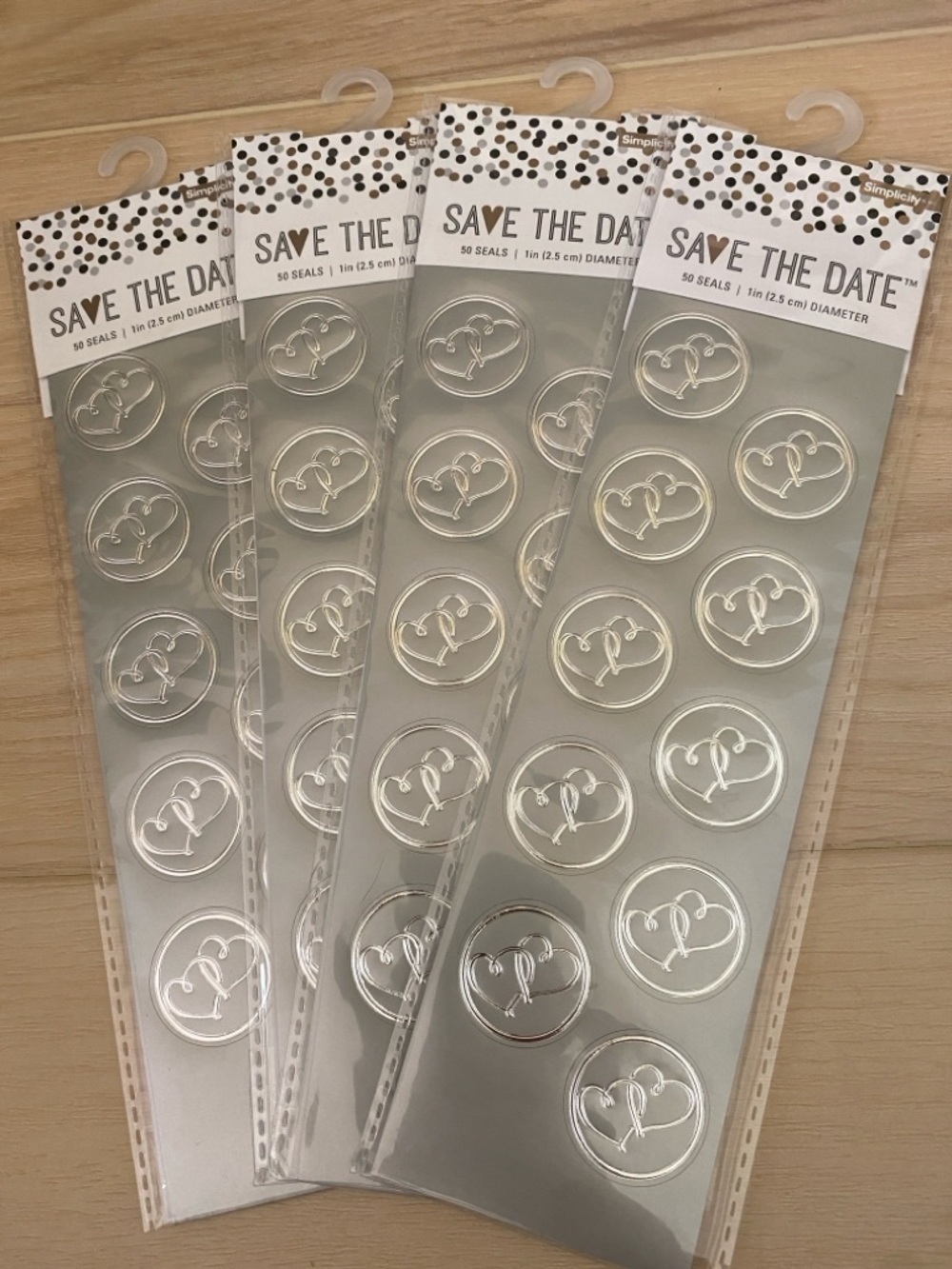 💍 Silver Foil Seal Stickers -  200 seals
